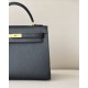 HERMES Kelly 32 Bag /CK89 Black/Gold Buckle/Epsom  