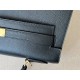 HERMES Kelly 32 Bag /CK89 Black/Gold Buckle/Epsom  