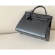 HERMES Kelly 35 Bag /CK89 Black/Gun Buckle/Box Leather  