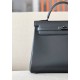 HERMES Kelly 35 Bag /CK89 Black/Gun Buckle/Box Leather  