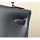 HERMES Kelly 35 Bag /CK89 Black/Gun Buckle/Box Leather  