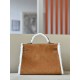 HERMES Kelly 35 Bag /CK37 Gold Brown/3G Chestnut Color/Silver Buckle/Swift/Suede/Lambskin  