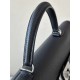 HERMES Kelly 50 Bag /CK89 Black/Silver Buckle/TC Leather  