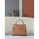 HERMES Kelly 25 Bag /CK37 Gold Brown/S2 Trench Gray/Gold Buckle/Epsom Leather  