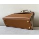 HERMES Kelly 25 Bag /CK37 Gold Brown/S2 Trench Gray/Gold Buckle/Epsom Leather  