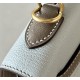 HERMES Kelly 25 Bag /80 Pearl Gray/CK18 Elephant Gray/Brushed Gold/Chevre  