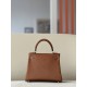 HERMES Kelly 25 Bag /CK37 Gold Brown/Silver Buckle/Faubourg Leather  