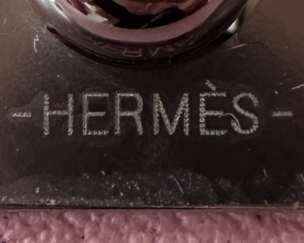 HERMES Kelly Doll Bag /3Q Sakura Pink/47 Chocolate/Silver Buckle/Swift  