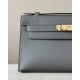 HERMES Kelly 22 Bag /0L Accumulating Cloud Gray/Gold Buckle/Swift  