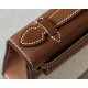 HERMES Kelly 22 Bag /37 Golden Brown/Gold Buckle/Canvas/Saddle Leather  