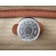 HERMES Herbag Zip 31cm Bag/S2 Trench Gray/Middle Coffee/Silver Buckle/Saddle Leather/Canvas  