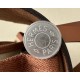 HERMES Herbag Zip 31cm Bag/S2 Trench Gray/Middle Coffee/Silver Buckle/Saddle Leather/Canvas  