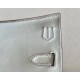 HERMES Jypsiere Mini Handmade Bag /Cement Gray/Gold Buckle/Swift  