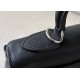 HERMES Kelly Lakis 28 Handmade Bag/CK89 Black/Silver Buckle/Swift/Canvas  