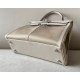 HERMES Kelly Lakis 28 Handmade Bag/S2 Trench Gray/Silver Buckle/BOX/Canvas Leather  