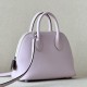 HERMES Bolide 18 Bag/09 Dreamy Purple/0G Saddle Red/Nata Cream White/Silver Buckle/Evercolor Leather  