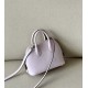 HERMES Bolide 18 Bag/09 Dreamy Purple/0G Saddle Red/Nata Cream White/Silver Buckle/Evercolor Leather  