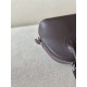 HERMES Bolide 18 Bag/46 Ebony Color/Silver Buckle/Saddle Leather  