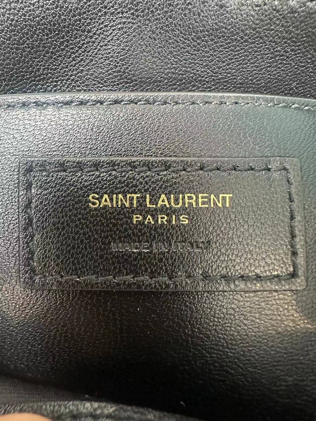 SAINT LAURENT Mini NOLITA IN LAMBSKIN (Black)