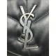 SAINT LAURENT Toy Puffer in lambskin (silver)