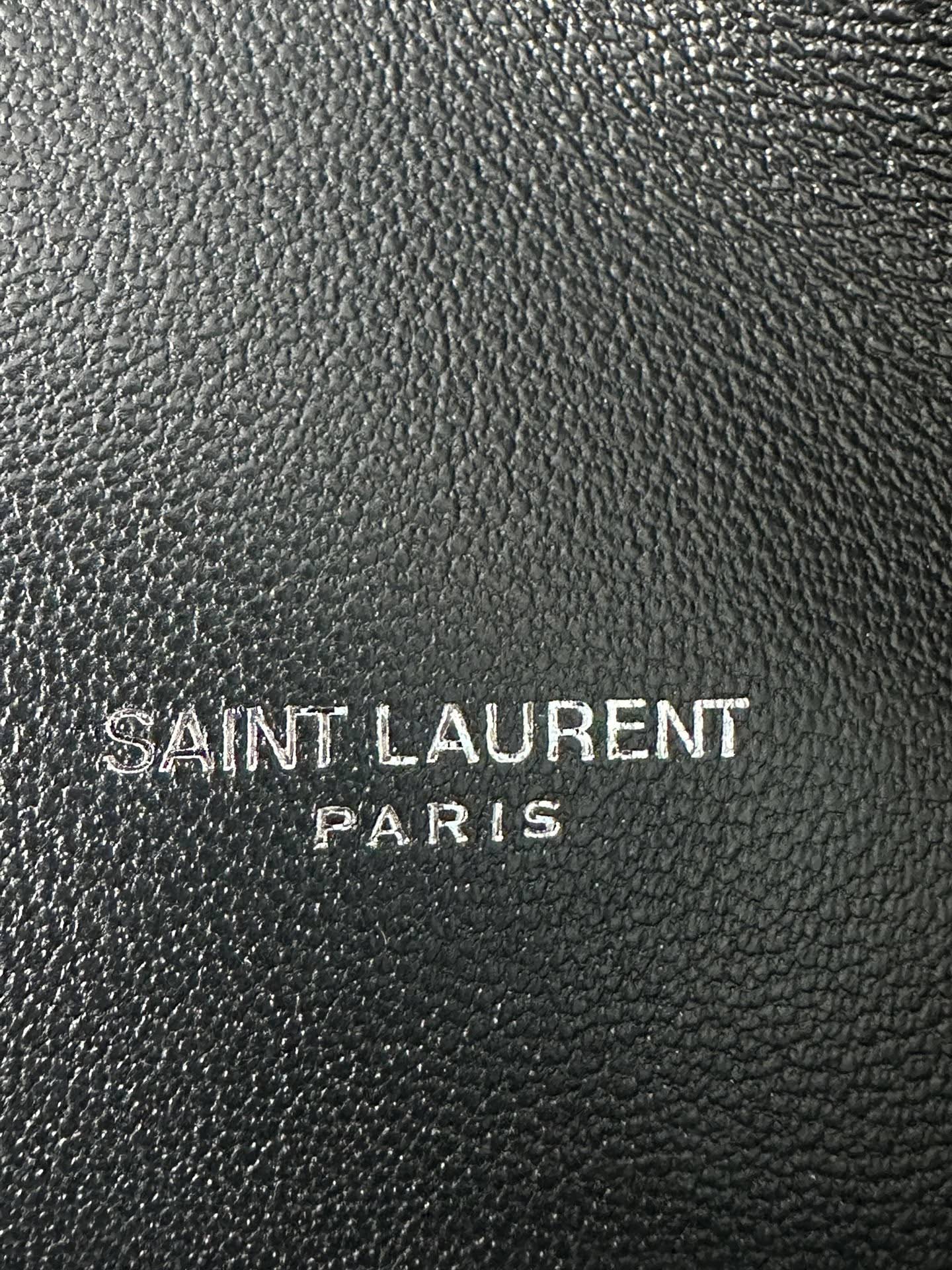 SAINT LAURENT Toy Puffer in lambskin (silver)