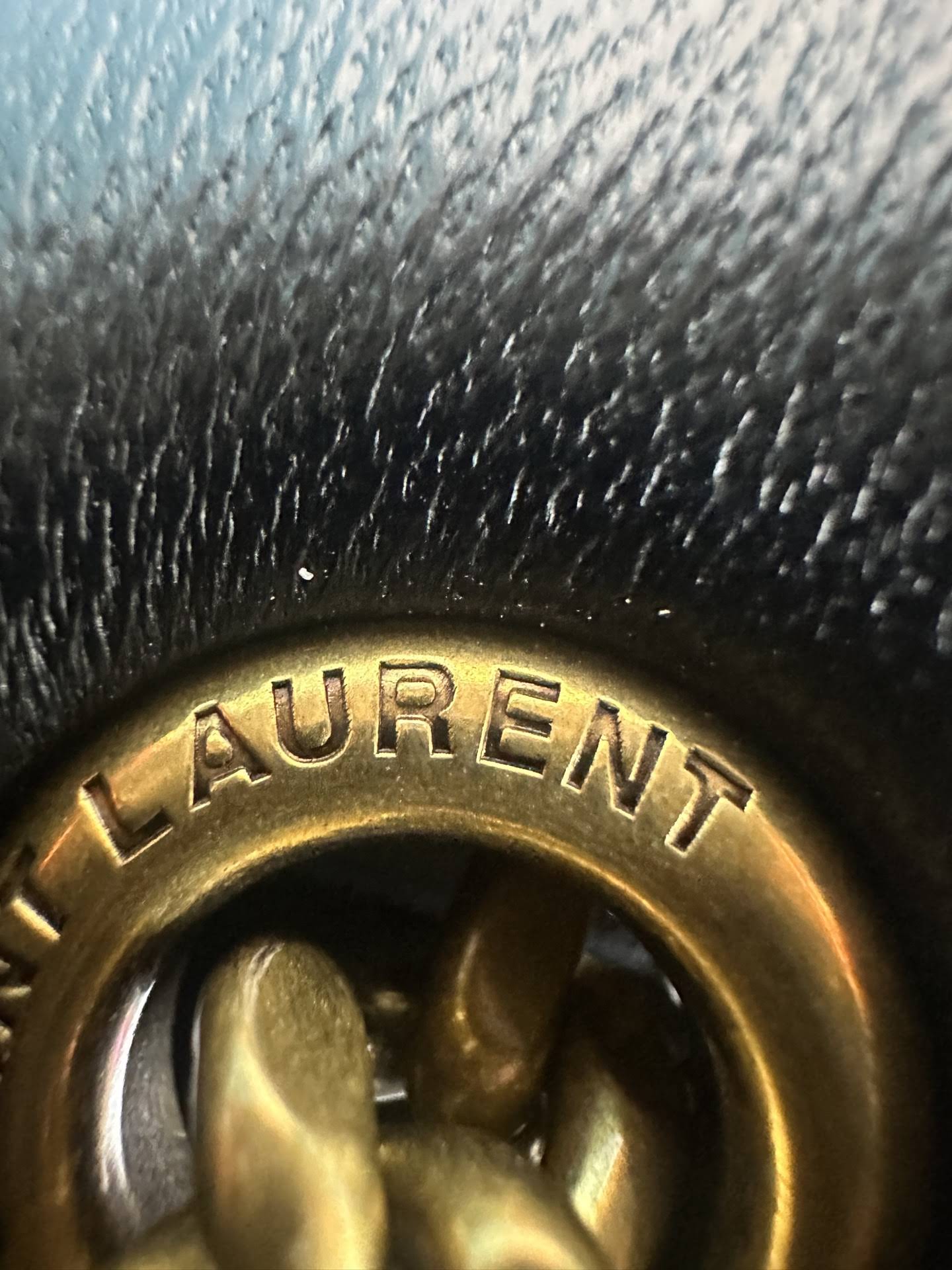 SAINT LAURENT Toy Puffer in lambskin (gold)