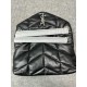 SAINT LAURENT PUFFER SMALL in Nappa leather (silver)