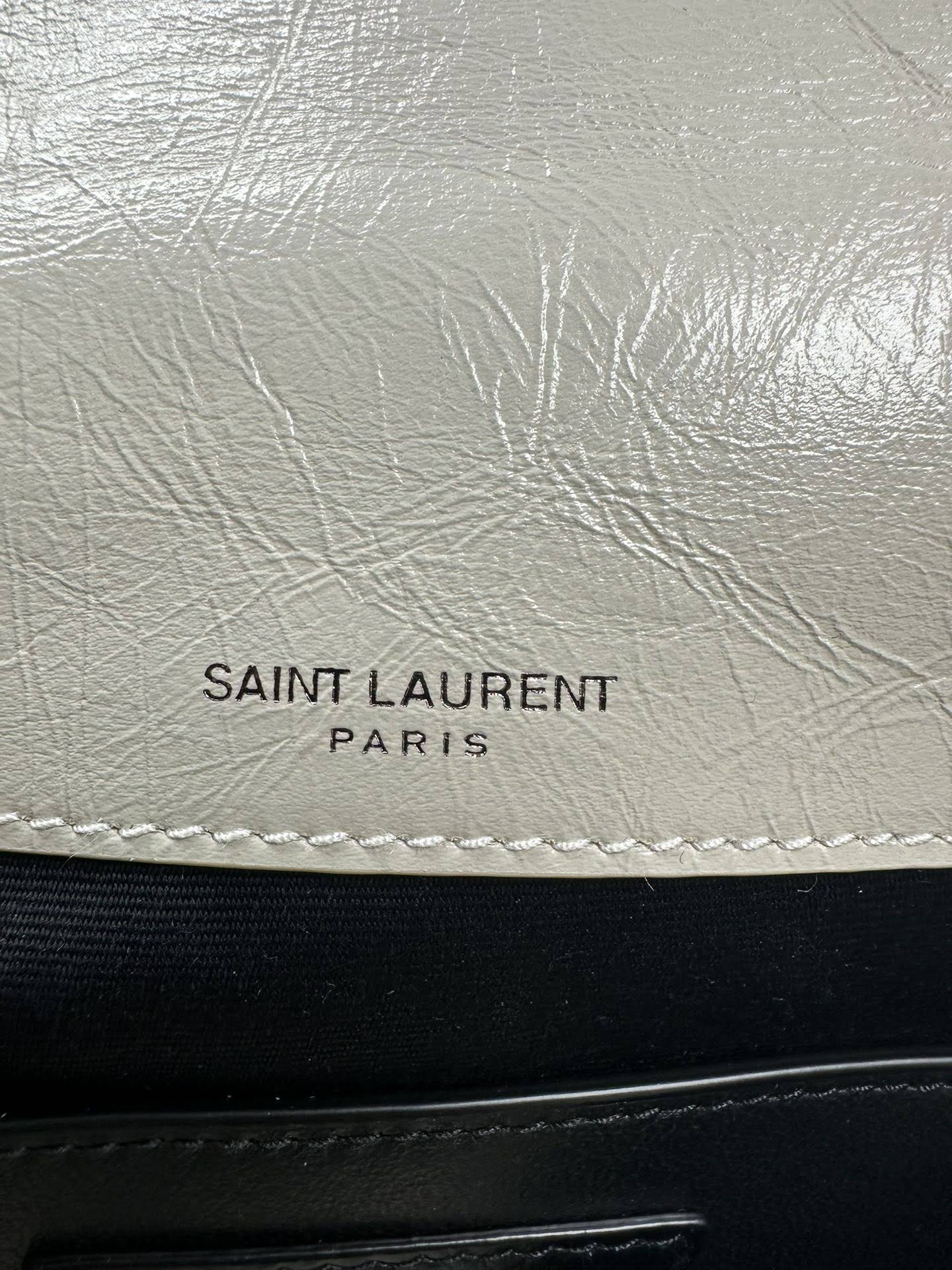 SAINT LAURENT NIKI BABY IN VINTAGE LEATHER (white)