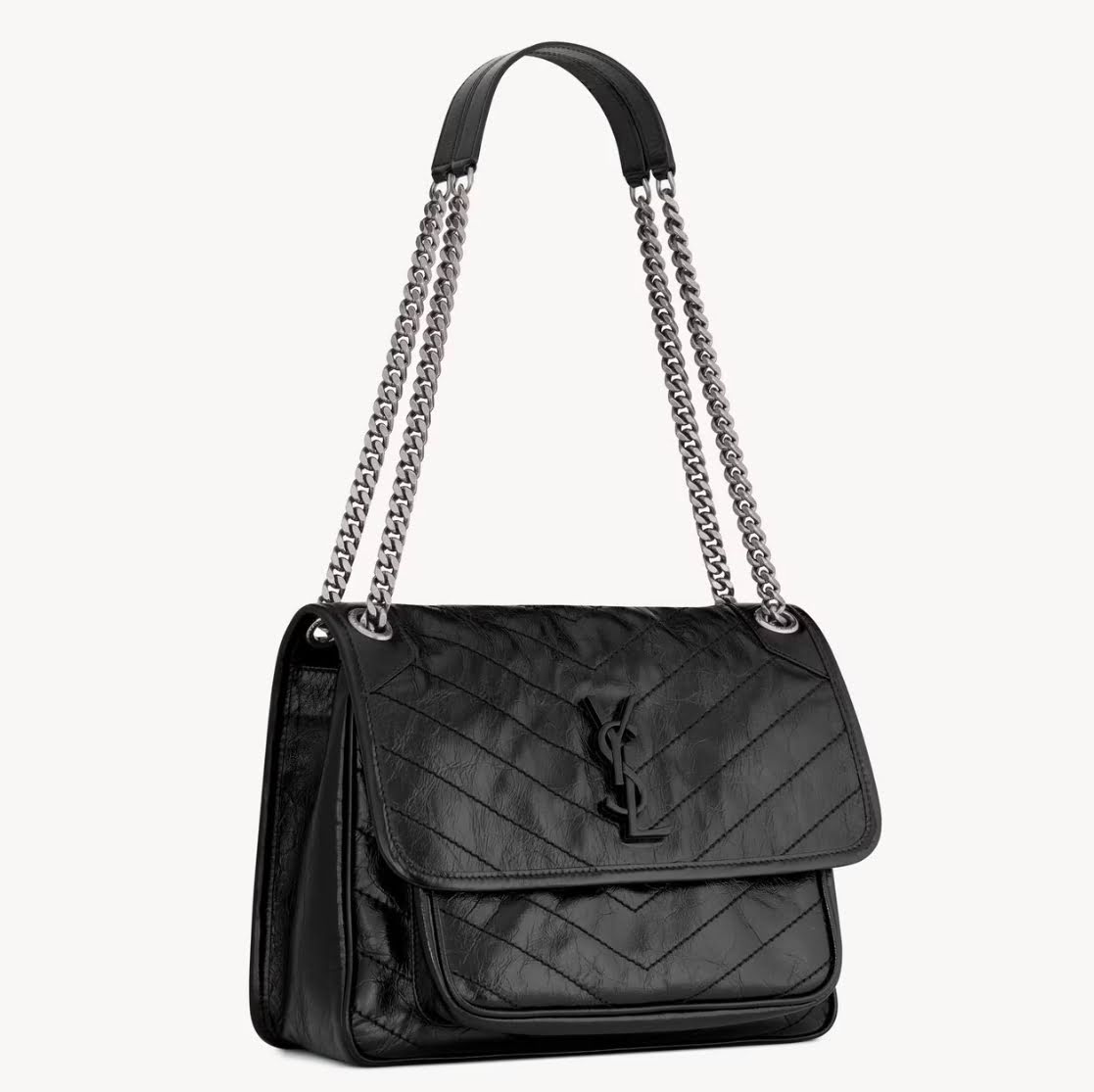 SAINT LAURENT NIKI MEDIUM IN VINTAGE LEATHER(black)