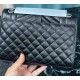 SAINT LAURENT ENVELOPE MEDIUM IN QUILTED GRAIN DE POUDRE EMBOSSED LEATHER (Silver)